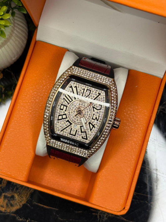 Denvosi by Franck Muller Diamond Bezel – Luxury Watch (Green & Black Dial Options)